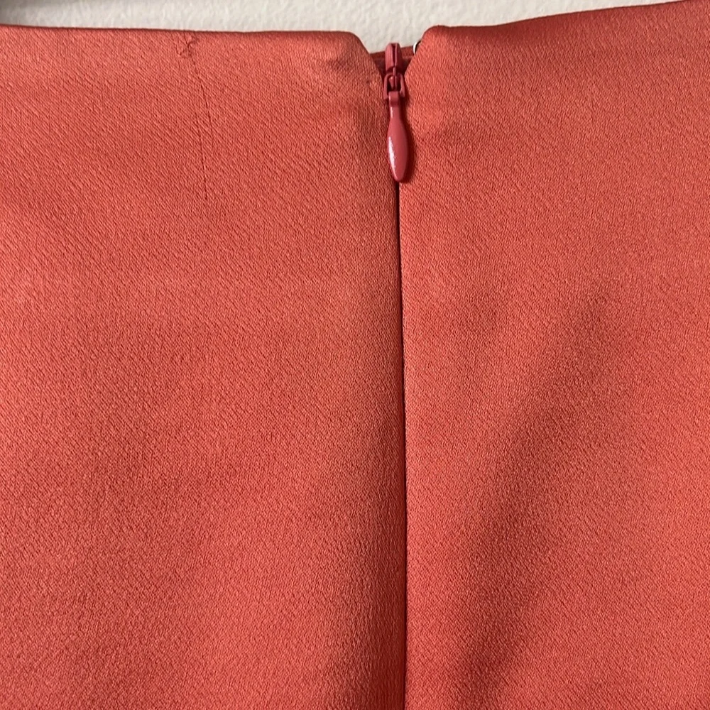 NEW Jonathan Simkhai Mae Coral Draped Satin Mini Skirt Size 4 Reg. $345 - Picture 7 of 12